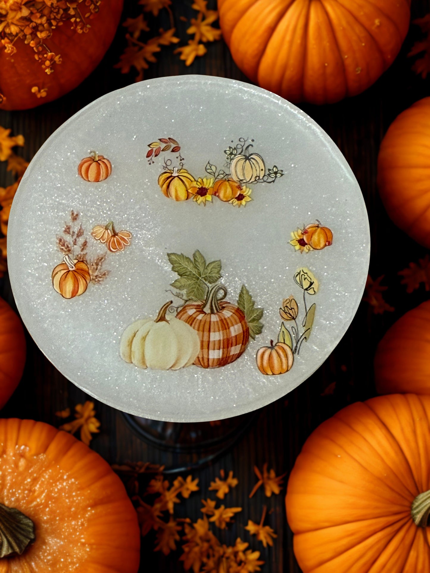 Set of 4 Fall Coasters - Each coaster is unique in size and design