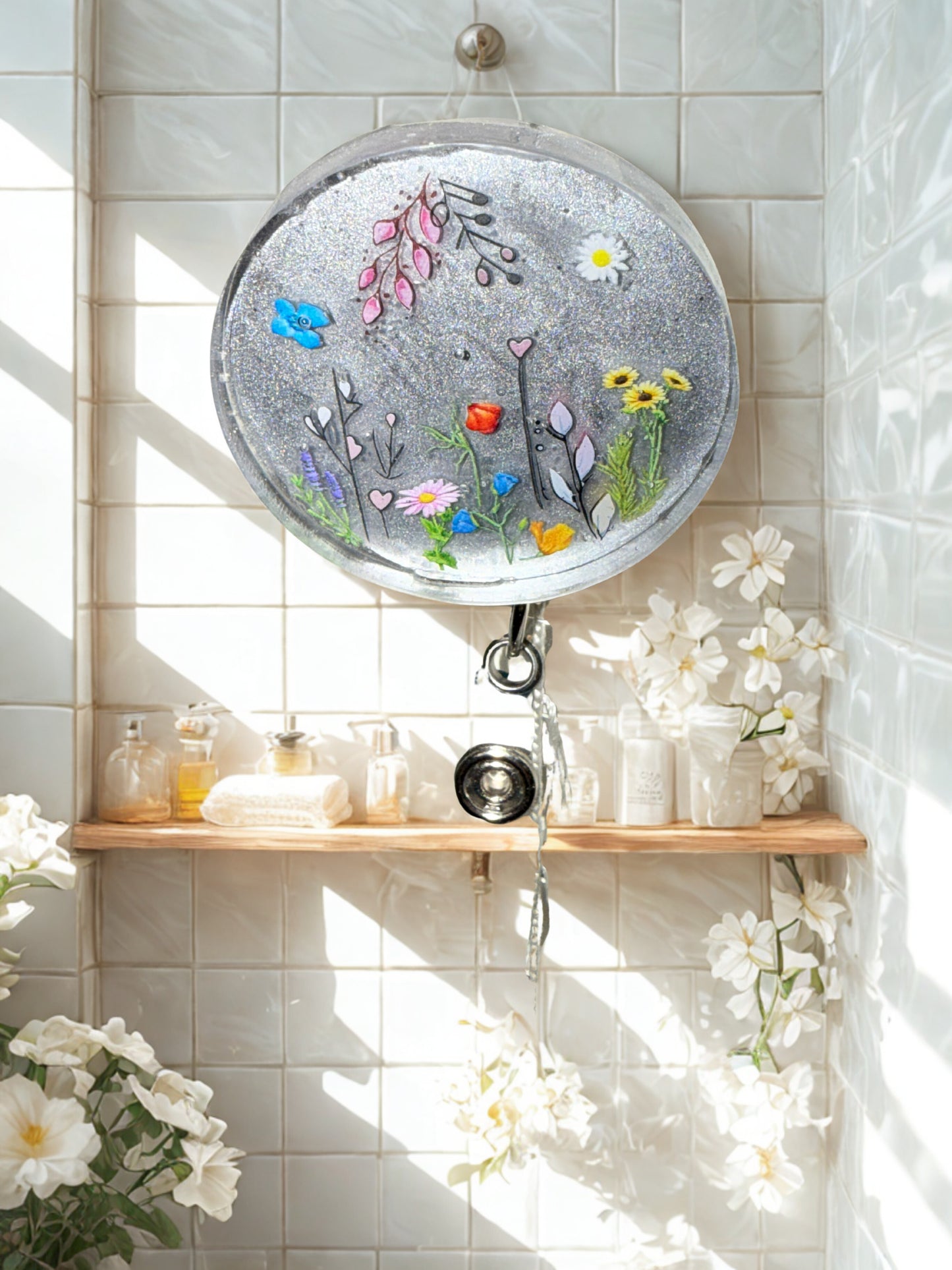 Badge Reel - Spring Flowers