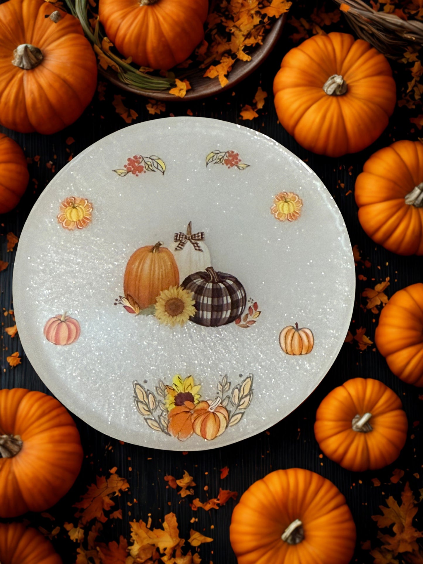 Set of 4 Fall Coasters - Each coaster is unique in size and design