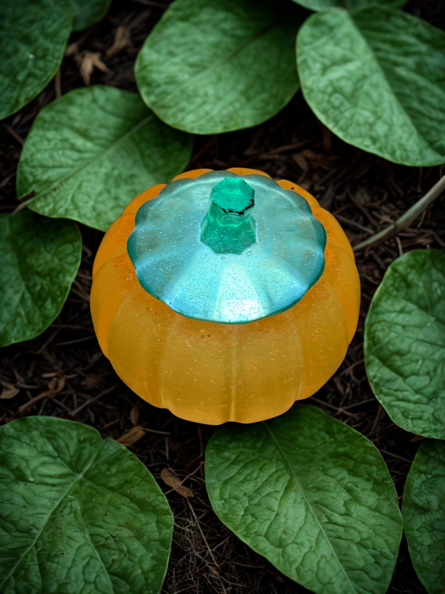 Pumpkin - Orange with green lid