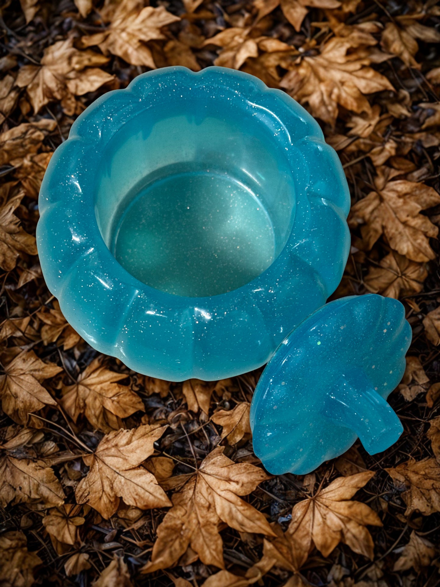 Pumpkin - Light Teal