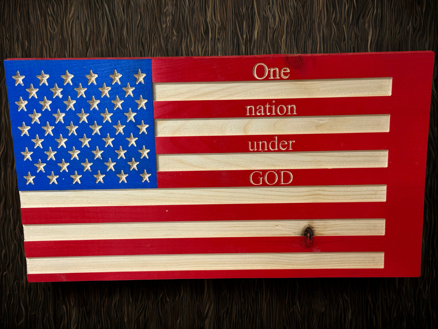 American flag One Nation under GOD