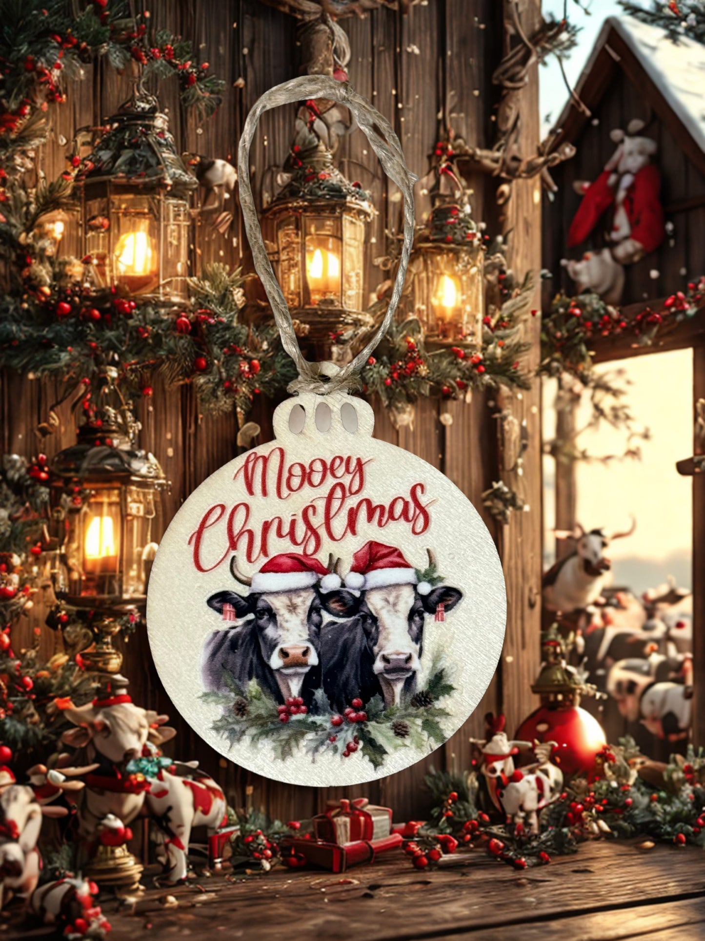 Christmas Ornament - Cows