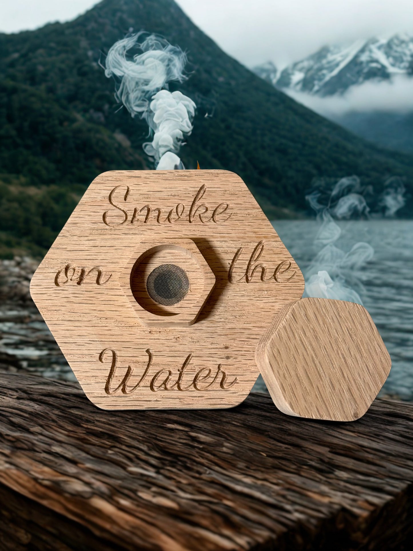 Cocktail smoker with lid