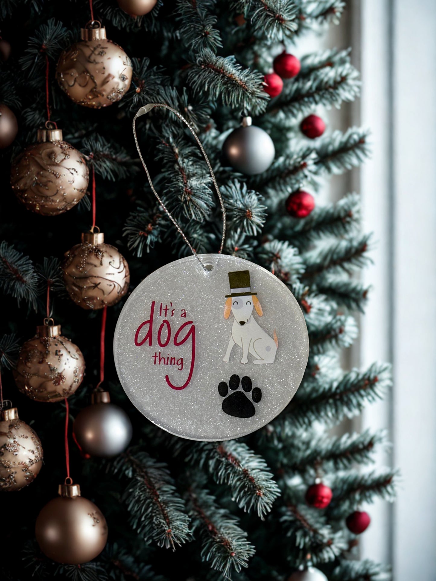 Christmas Ornament - Sofisticated dog