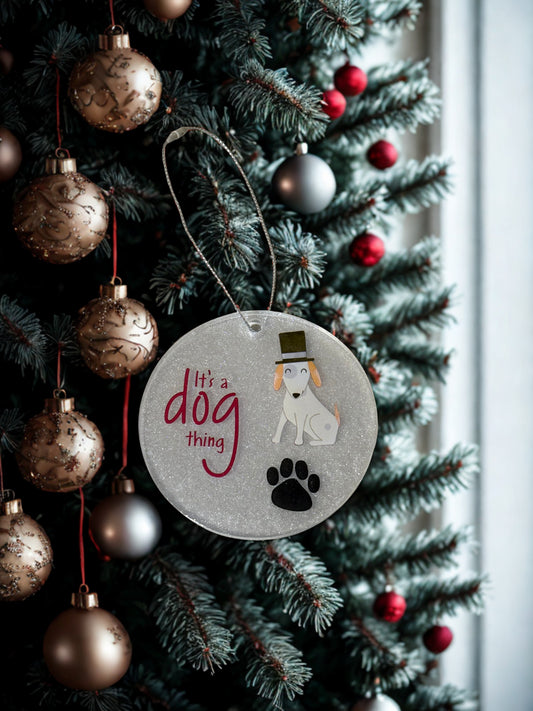 Christmas Ornament - Sofisticated dog